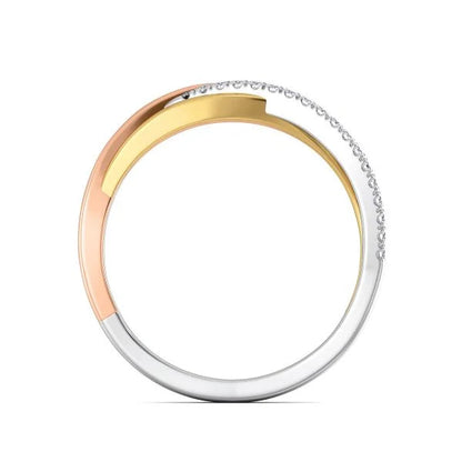 Band Ring with Lab-Grown Diamonds - 14K & 18K Gold Elegant Design