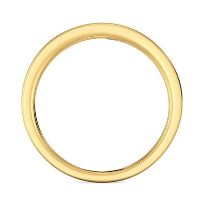 Band Ring with Lab-Grown Diamonds - 14K & 18K Gold Elegant Design