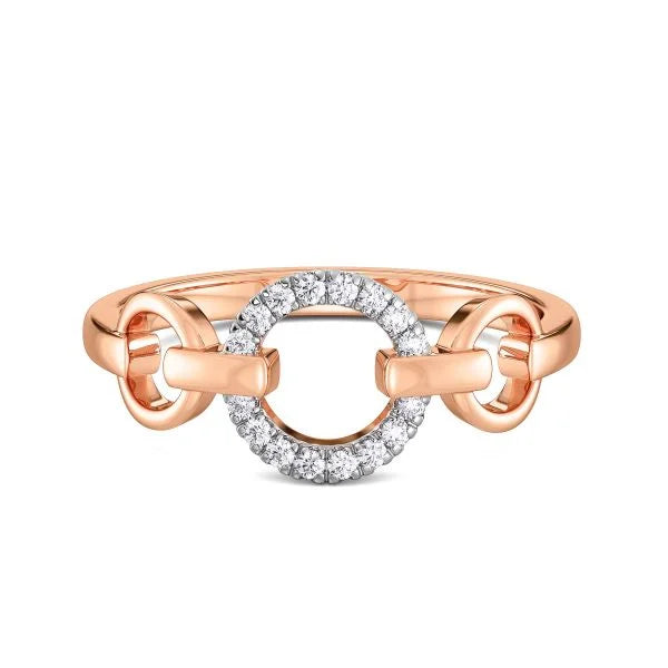 Band Ring with Lab-Grown Diamonds - 14K & 18K Gold Elegant Design