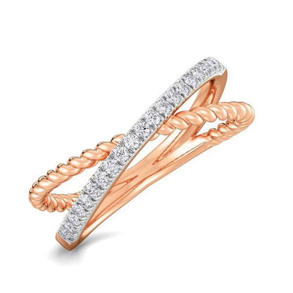 Band Ring with Lab-Grown Diamonds - 14K & 18K Gold Elegant Design