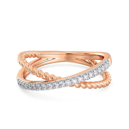 Band Ring with Lab-Grown Diamonds - 14K & 18K Gold Elegant Design