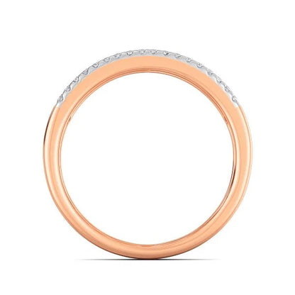 Band Ring with Lab-Grown Diamonds - 14K & 18K Gold Elegant Design