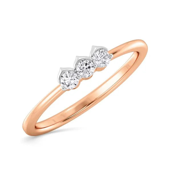 Band Ring with Lab-Grown Diamonds - 14K & 18K Gold Elegant Design