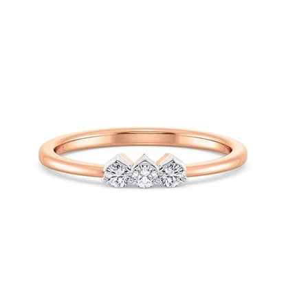 Band Ring with Lab-Grown Diamonds - 14K & 18K Gold Elegant Design