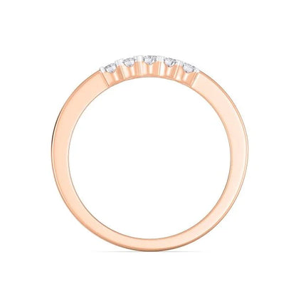 Band Ring with Lab-Grown Diamonds - 14K & 18K Gold Elegant Design