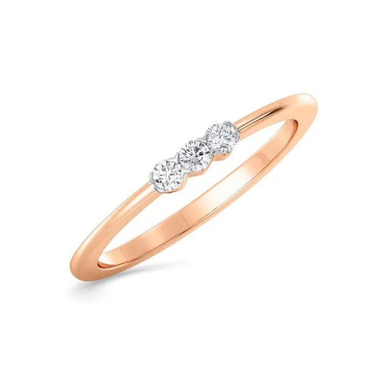 Band Ring with Lab-Grown Diamonds - 14K & 18K Gold Elegant Design