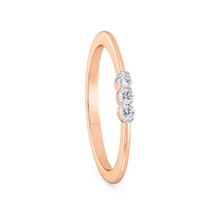 Band Ring with Lab-Grown Diamonds - 14K & 18K Gold Elegant Design