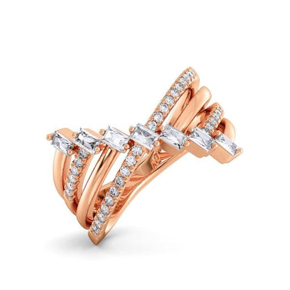 Cocktail Band Ring - 14K & 18K Gold Statement Design